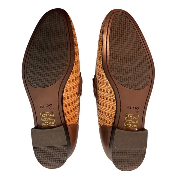 Aldo Men’s Brown Round Toe Slip On Nantucket Dress Penny Loafers Shoe Size 9.5 main image 5